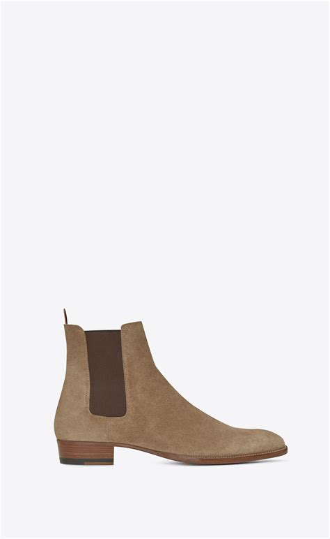 ysl wyatt suede|WYATT boots in suede .